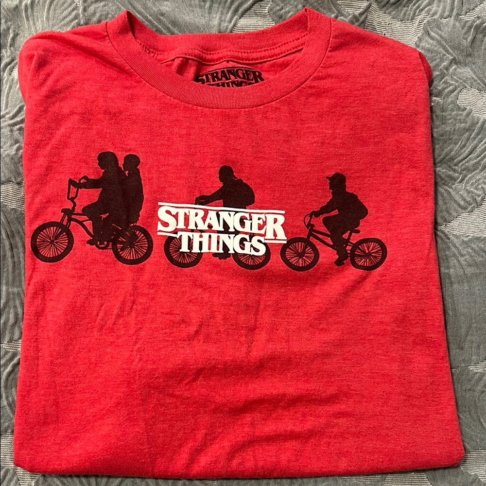 Red Stranger Things Vintage Tee